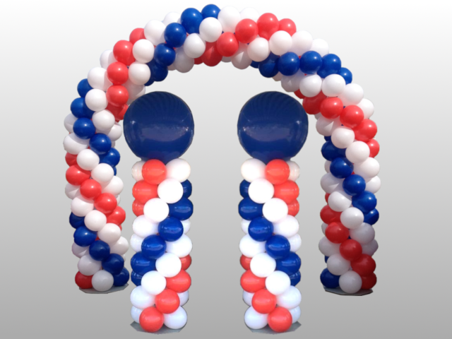 Ballonnenboog met 2 ballonnenpilaren