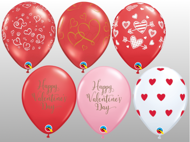 25 Valentijnsdag heliumballonnen